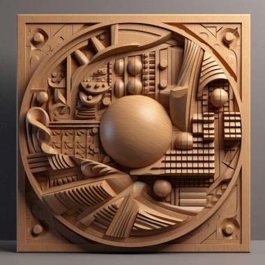 Patterns and decorations stl mid century 1 3d model